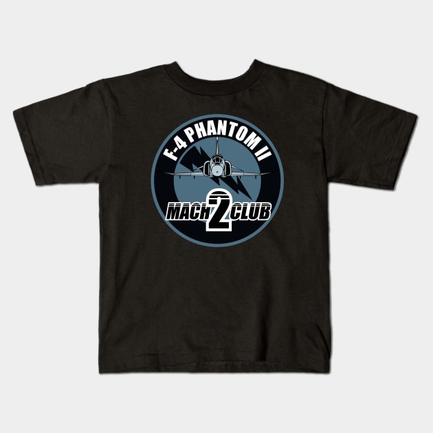 F-4 Phantom II Mach 2 Club Kids T-Shirt by TCP